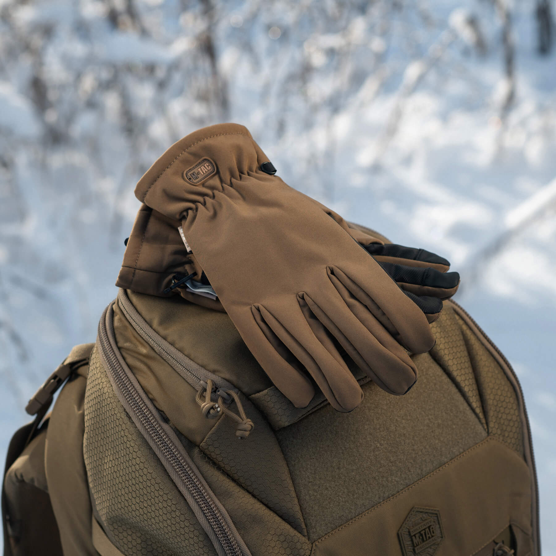 M-Tac рукавички Soft Shell Thinsulate Coyote Brown купити за